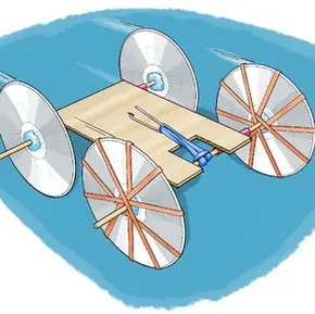Rubber-Band Powered Car