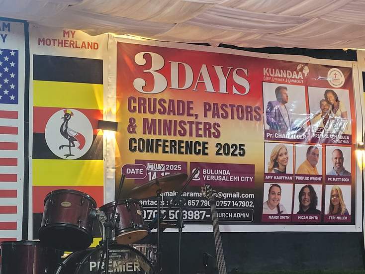2025 team banner in Jerusalamemi City, Uganda