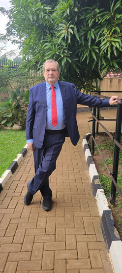 Ed ministering to Ugandan pastors