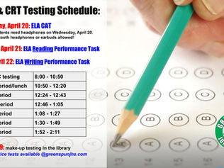 ELA SBAC Testing April 20-22
