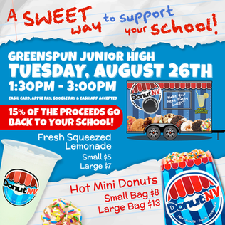 Donut NV is coming to GJHS Aug. 26!