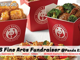 Panda Express Fine Arts Fundraiser Tuesday Sept. 10