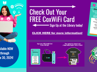 FREE Cox Wifi from Las Vegas Library District