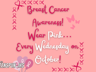 Wear Pink every Wednesday in October!