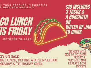 TACO FRIDAY October 20!