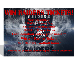 Win Raiders Tickets!!