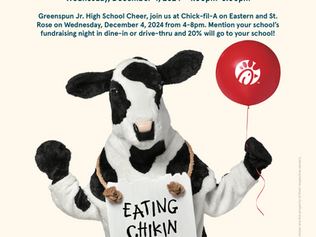 Chick Fil-A Cheer Fundraiser Dec. 4