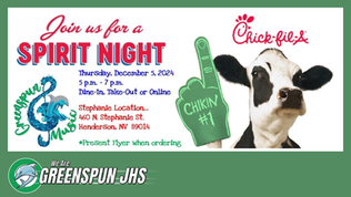 Performing Arts Chick Fil-A Fundraiser Dec. 5