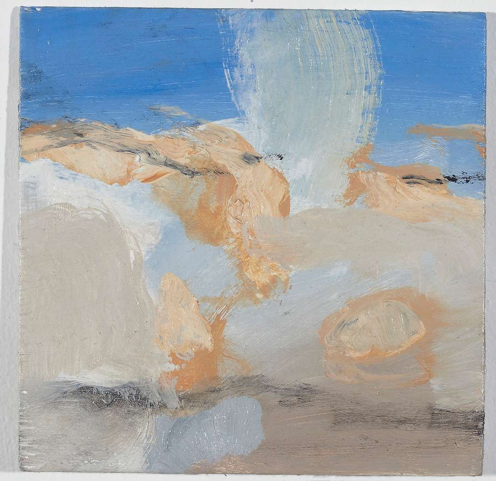 Lake Eyre Study VI, 2011, oil on board, 20x20cm