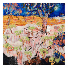 Luke Sciberras, The Leopardwood Tree - Wilcannia, 2022, oil on board, 120x120cm.jpeg