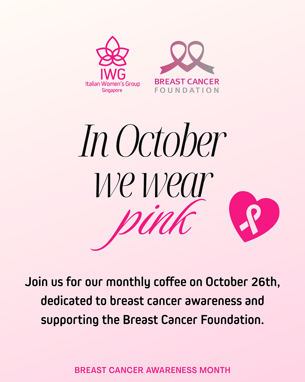 Caffè del Mese con Breast Cancer Foundation - 26/10