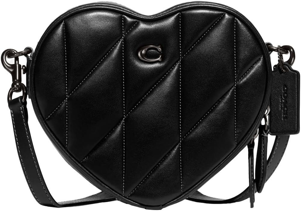Coach Women's Quilted Leather Heart Crossbody Front View