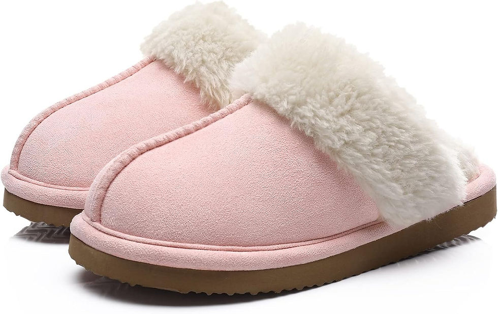 Thumbnail: Litfun Women's Fuzzy Memory Foam Slippers Fluffy Winter House Shoes Indoor and 