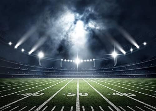 Thumbnail: BELECO 7x5ft Fabric Football Field Backdrop Sports Stadium Super Bowl Backdrop 