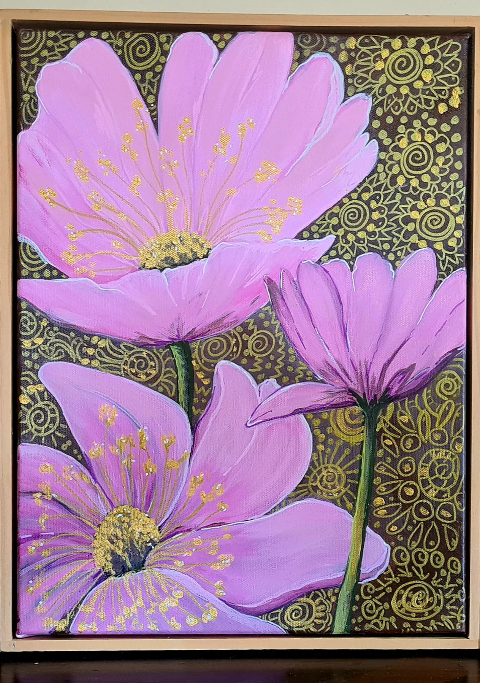 Thumbnail: Pink Flowers set of 3