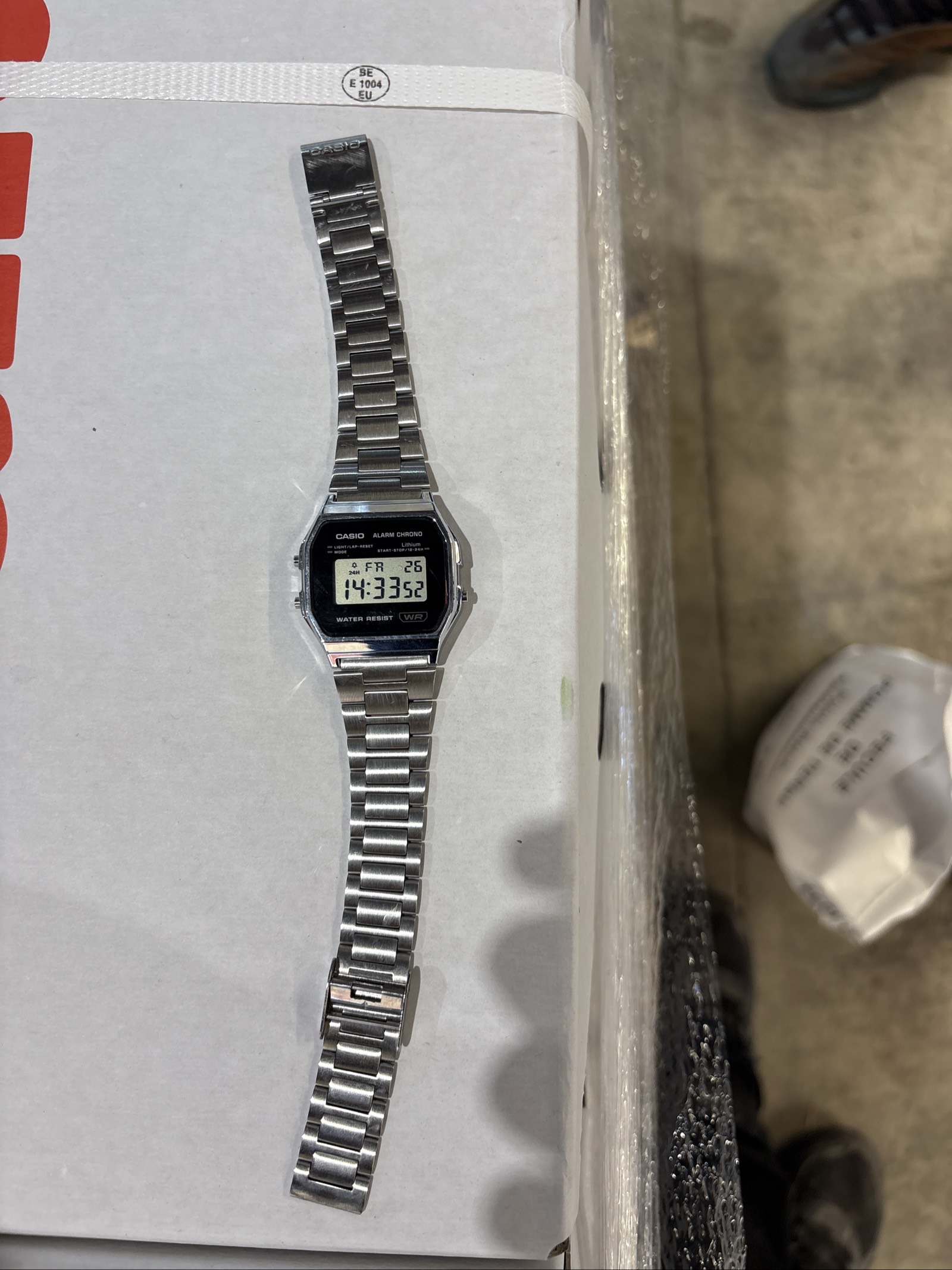 Montre Casio Vintage A158W argentée