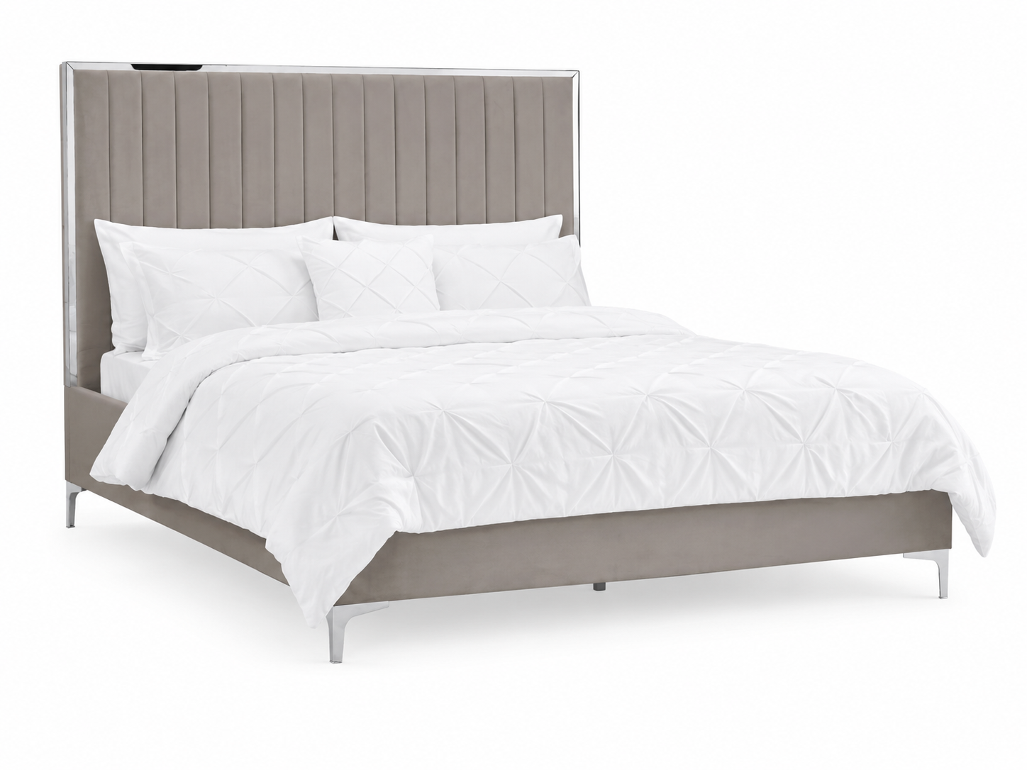 Berkeley Soft Mink Grey Bed Frame (King Size)