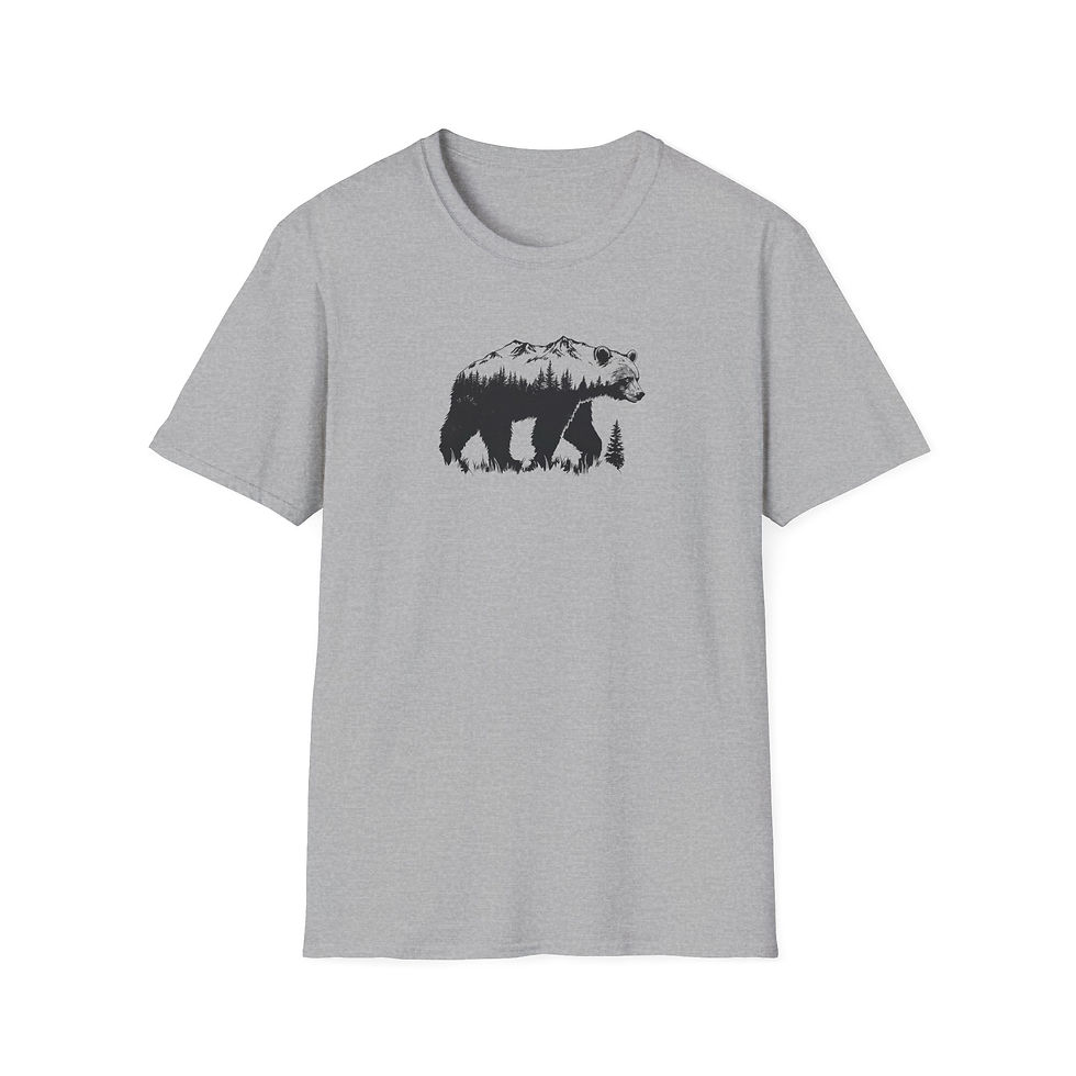 Thumbnail: Mountain Bear Tee — Wilderness Nature Graphic T-Shirt