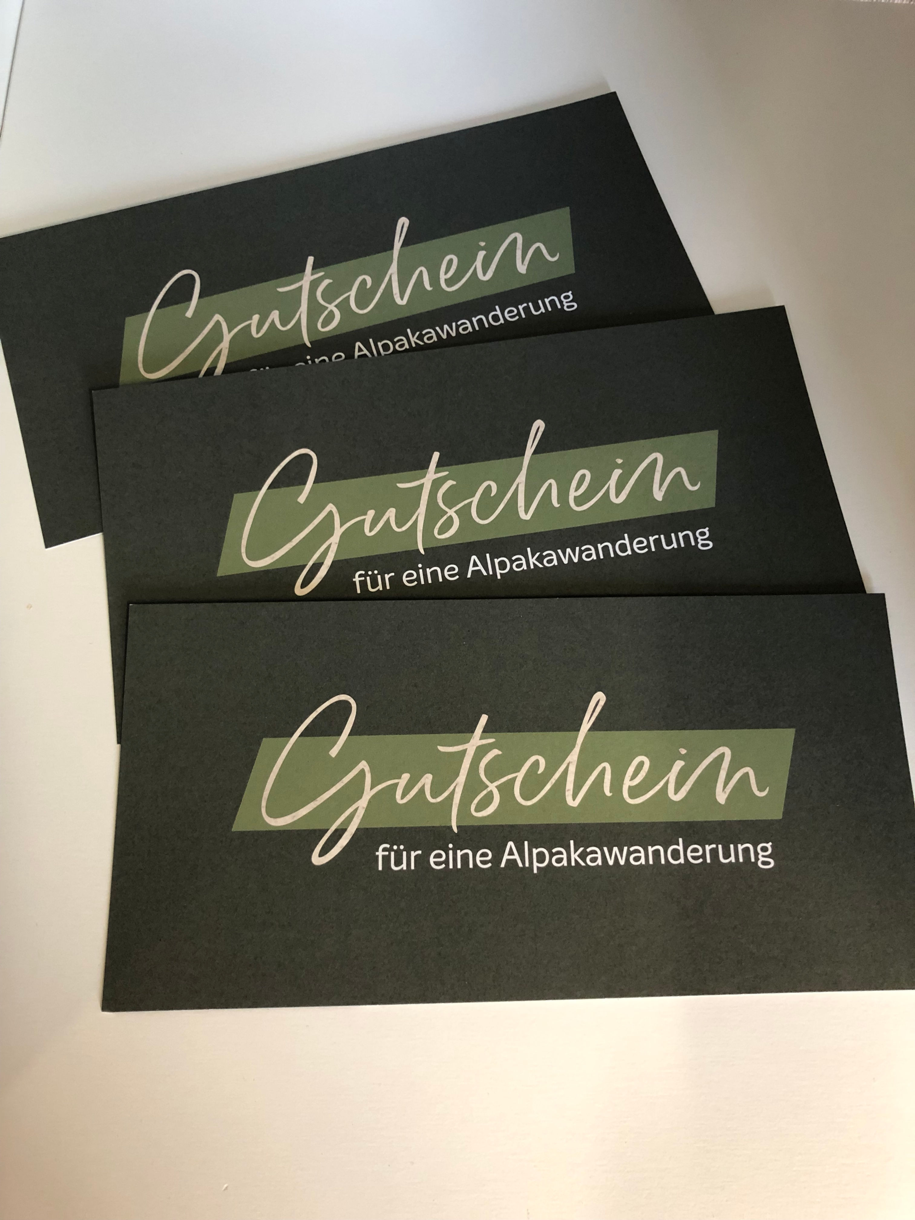 Gutschein Achtsamkeit mit Alpakas