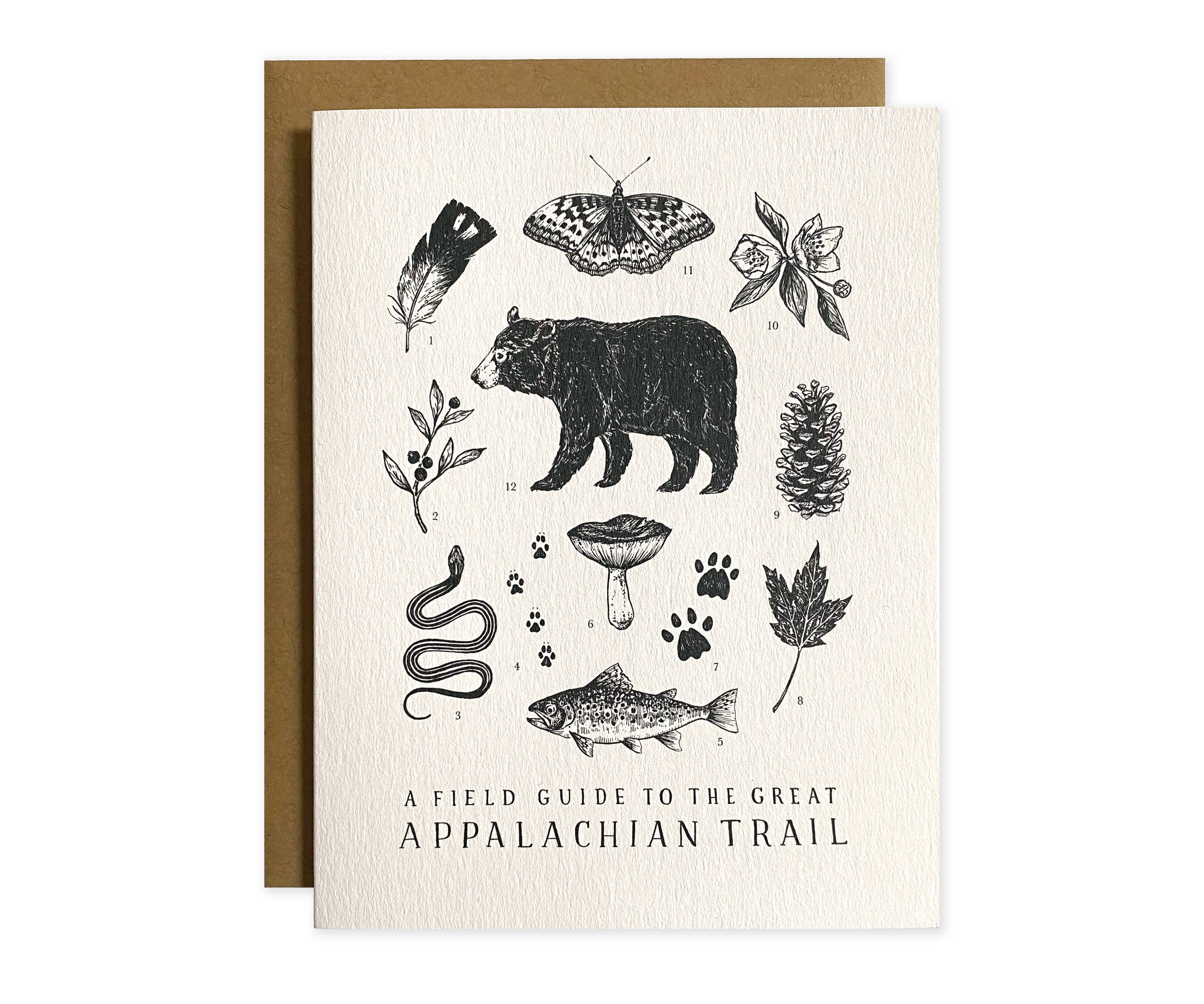 Appalachian Trail Field Guide Greeting Card