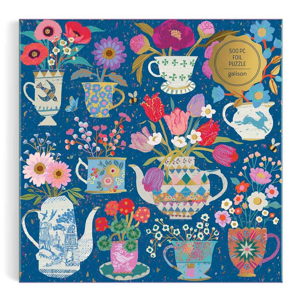 Thumbnail: Victoria Ball Potted Teacups 500 Piece Foil Puzzle