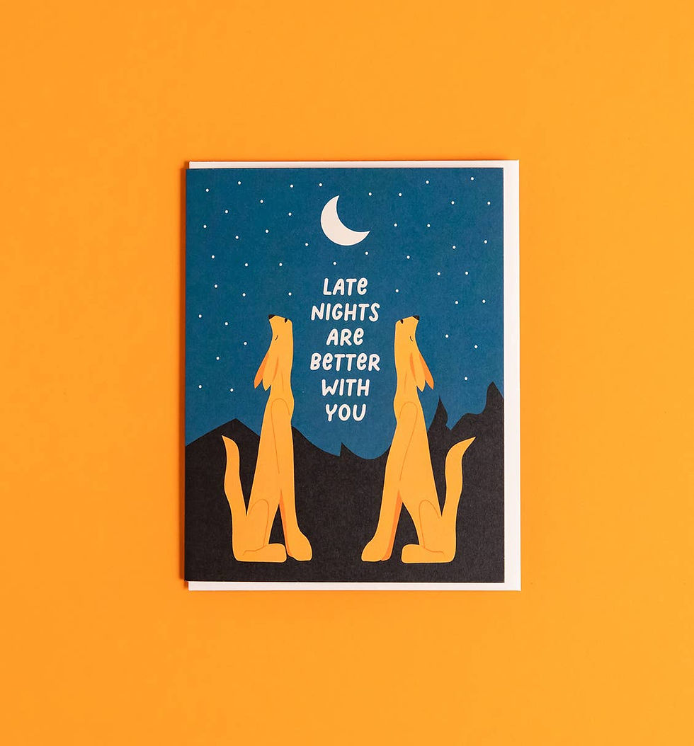 Thumbnail: Late Nights greeting card