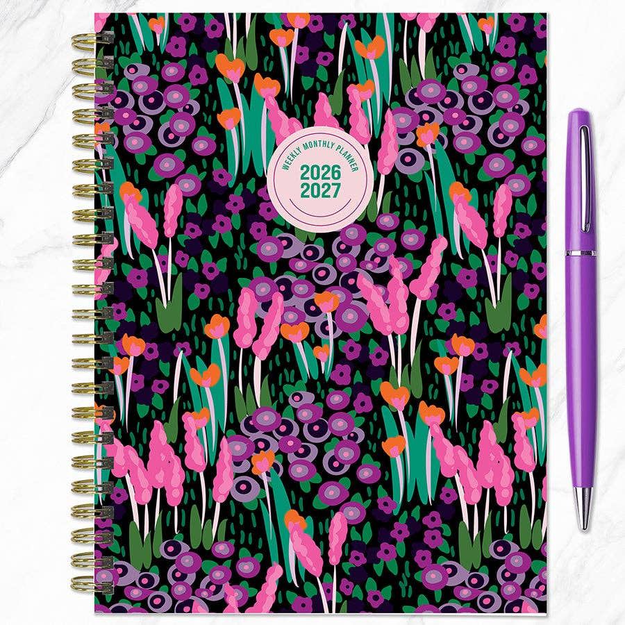 Thumbnail: Buds & Blooms 2026-2027 Medium Weekly Monthly Planner