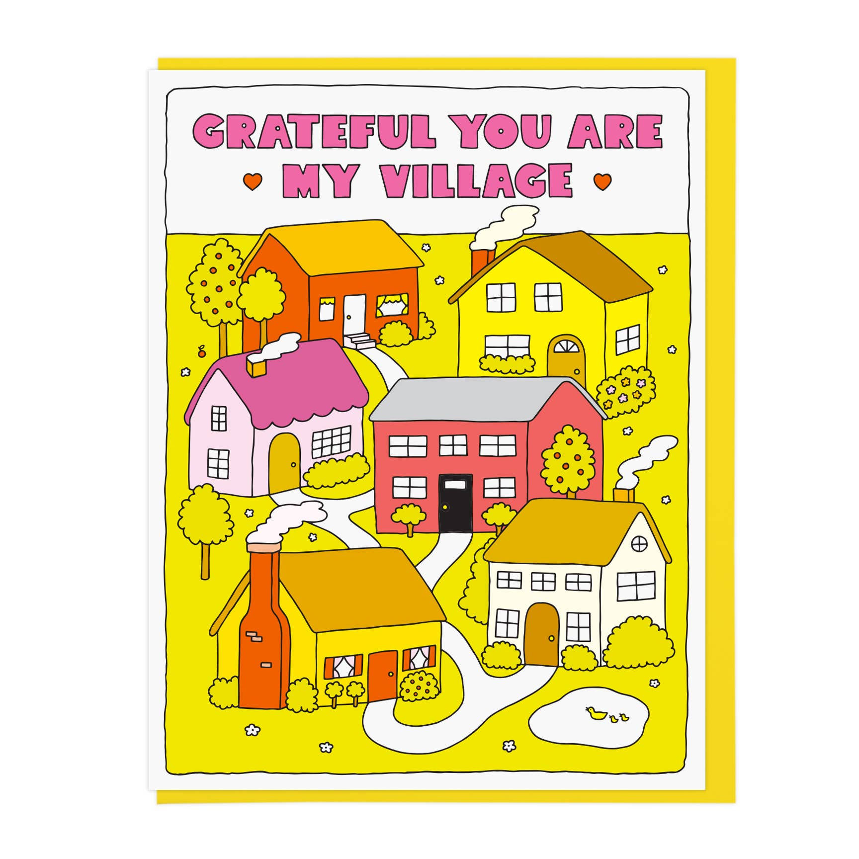 Grateful You are My Village Card