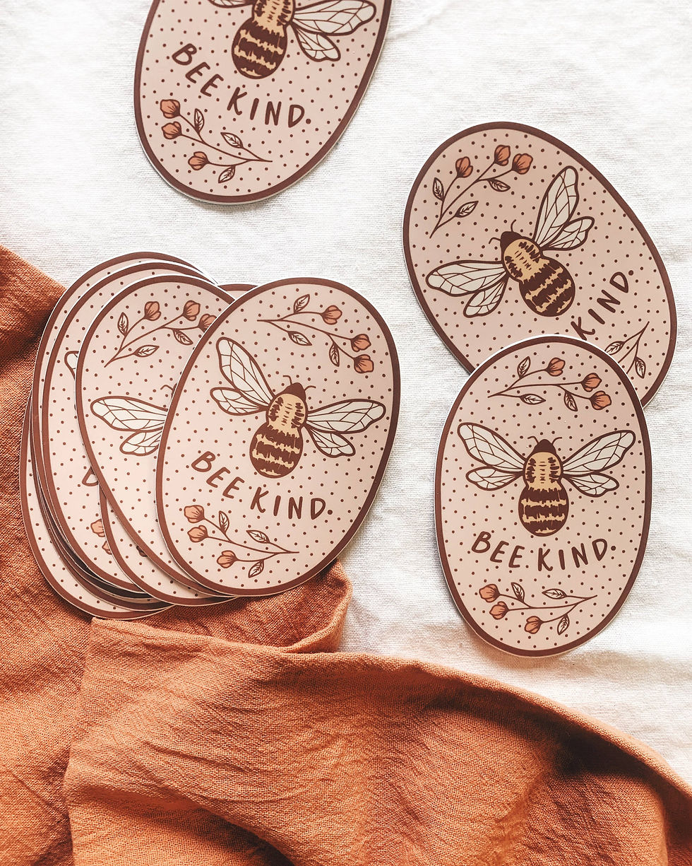 Thumbnail: Bee Kind Vinyl Sticker