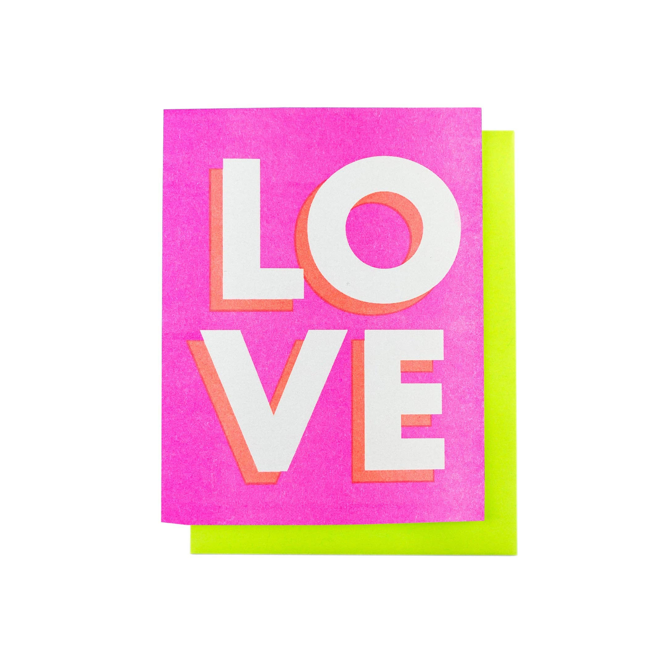 Square LOVE - Risograph Love Card: Single