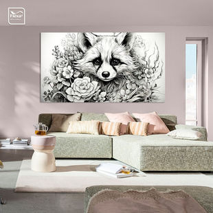 Werk aan de Muur-1304537-pentekening van een wasbeer-Gelissen Artworks-1200x1200-Livingroom - Flexa 2024-instagramFeed
