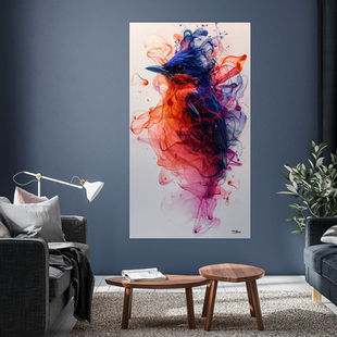 Werk aan de Muur-1453922-alcohol inkt - vogel-Gelissen Artworks-1200x1200-Livingroom - Night Vibes-instagramFeed