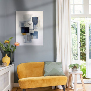 Werk aan de Muur-1221825-abstract art-Gelissen Artworks-1200x1200-Woonkamer gele stoel-instagramFeed