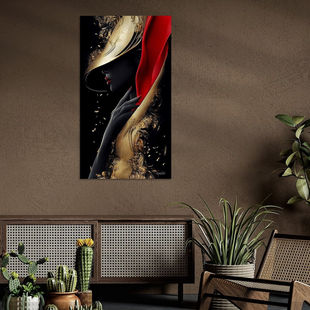 Werk aan de Muur-1703167-goud - zwart - rood-Gelissen Artworks-1200x1200-Plant geek-instagramFeed