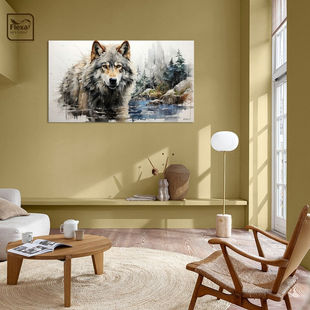 Werk aan de Muur-1211587-tekening van een wolf-Gelissen Artworks-1200x1200-Livingroom Window - Wild Wonder 2023 - Flexa logo verplicht-instagramFeed