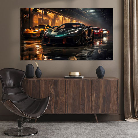 Werk aan de Muur-1216491-supercar-Gelissen Artworks-1200x1200-Woonkamer Groovy Champagne-instagramFeed