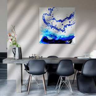Werk aan de Muur-1096089-painting van alcohol ink en acryl-Patrick Gelissen-1200x1200-Eetkamer donkere stoelen-instagramFeed