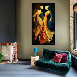 Werk aan de Muur-1728606-abstract dansende vrouwen-Gelissen Artworks-1200x1200-Black Friday-facebookNewsFeed