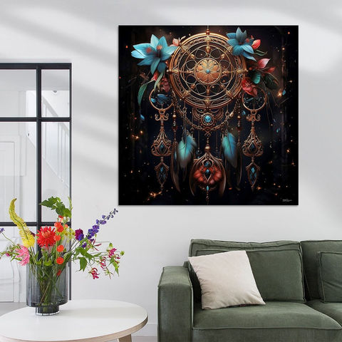 Werk aan de Muur-1261558-dreamcatcher  dromenvanger-Gelissen Artworks-1200x1200-Green couch-instagramFeed
