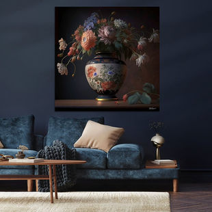 Werk aan de Muur-1167704-stilleven met bloemen-Gelissen Artworks-1200x1200-The blue room-instagramFeed