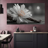 drijfhout met bloemen