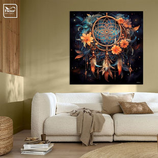 Werk aan de Muur-1261573-dreamcatcher  dromenvanger-Gelissen Artworks-1200x1200-Livingroom Sofa - Wild Wonder 2023 - Flexa logo verplicht-instagramFeed