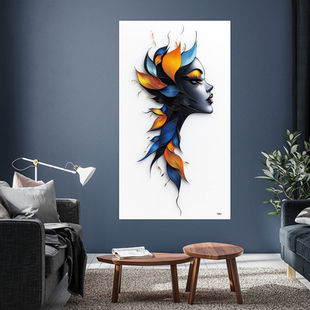 Werk aan de Muur-1511000-Vrouwenportretten in Papier Goud en Multicolor-Gelissen Artworks-1200x1200-Livingroom - Night Vibes-instagramFeed