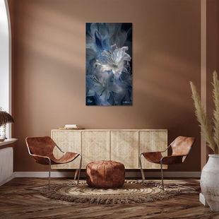 Werk aan de Muur-1892038-bloem in het blauw-Gelissen Artworks-1200x1200-Woonkamer World of wonders-facebookNewsFeed