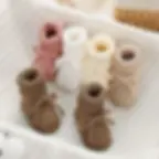 Thumbnail: Baby Shoes Knitted Infant Child Bed Footwear 0-12m Cute Turn-Down Breathable