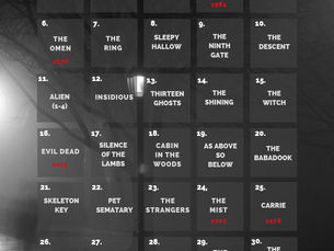 My ultimate horror movie calendar