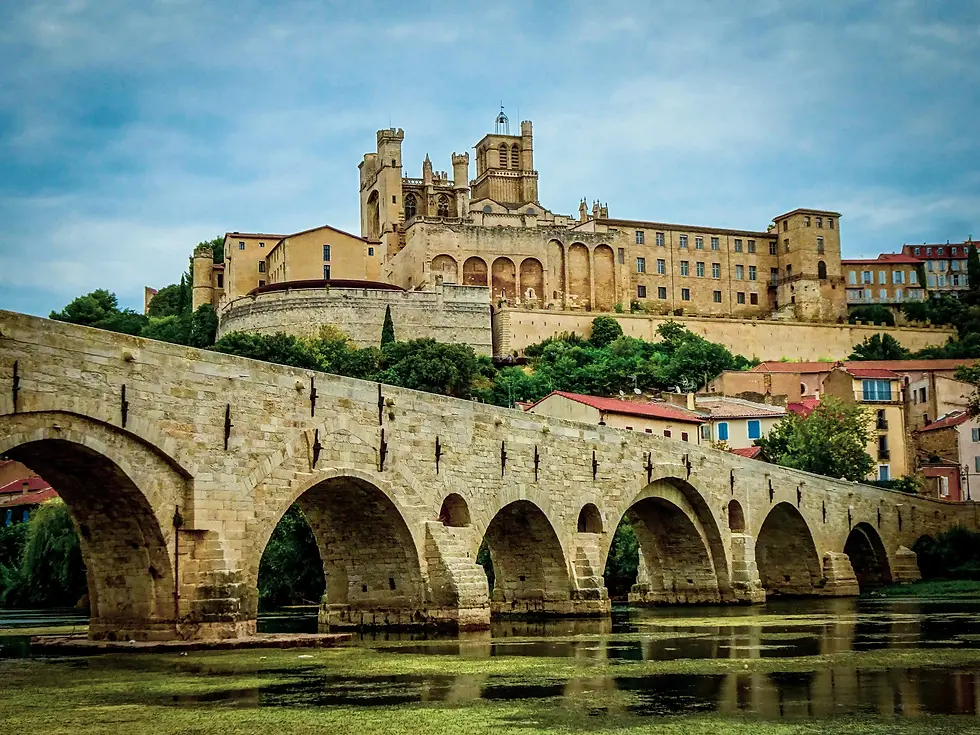Vue panoramique de Béziers avec Meet5 pour rencontrer de nouvelles personnes
