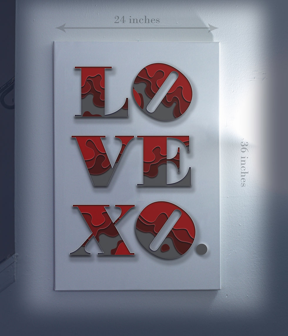 Thumbnail: Lovexo 24x36 canvas wall art