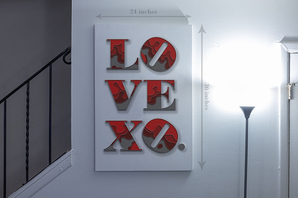 Thumbnail: Lovexo 24x36 canvas wall art