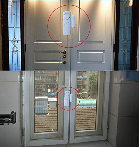 Thumbnail: Jenix Wireless Door Window Open Alarm Home Security System Siren- Set of 4